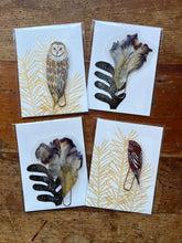 Load image into Gallery viewer, Laminated Pressed Flowers and Leaf Bookmarks set of four (4).