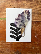 Load image into Gallery viewer, Laminated Pressed Flowers and Leaf Bookmarks set of four (4).
