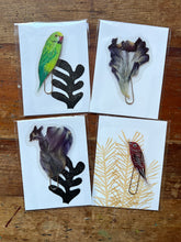 Load image into Gallery viewer, Laminated Pressed Flowers and Leaf Bookmarks set of four (4).
