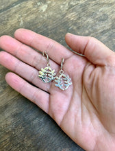 Load image into Gallery viewer, Sterling Silver leaf branch earrings
